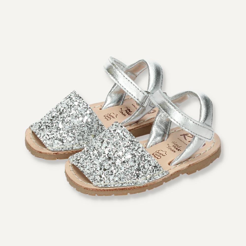 Ria Menorca Menorquina atada Marbella Glitter Plata Limitado a 3 días