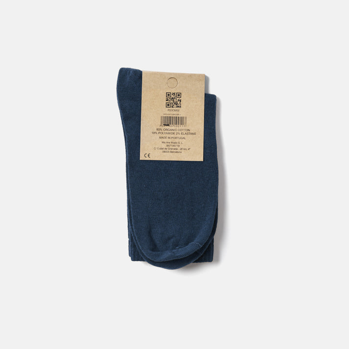 saye Mid-crew Everyday Socks - Blue Ahorra y exporta