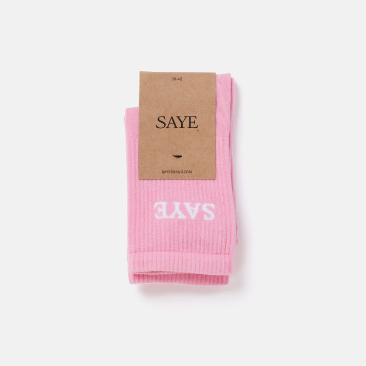 saye Mid-crew Everyday Socks - Gum Pink Descuento