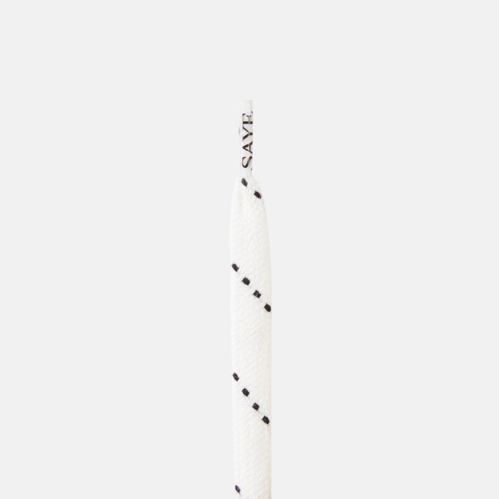 saye Flat Laces - Black Stripe Liquidación