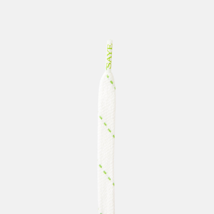 saye Flat Laces - Lime Stripe Mejor oferta