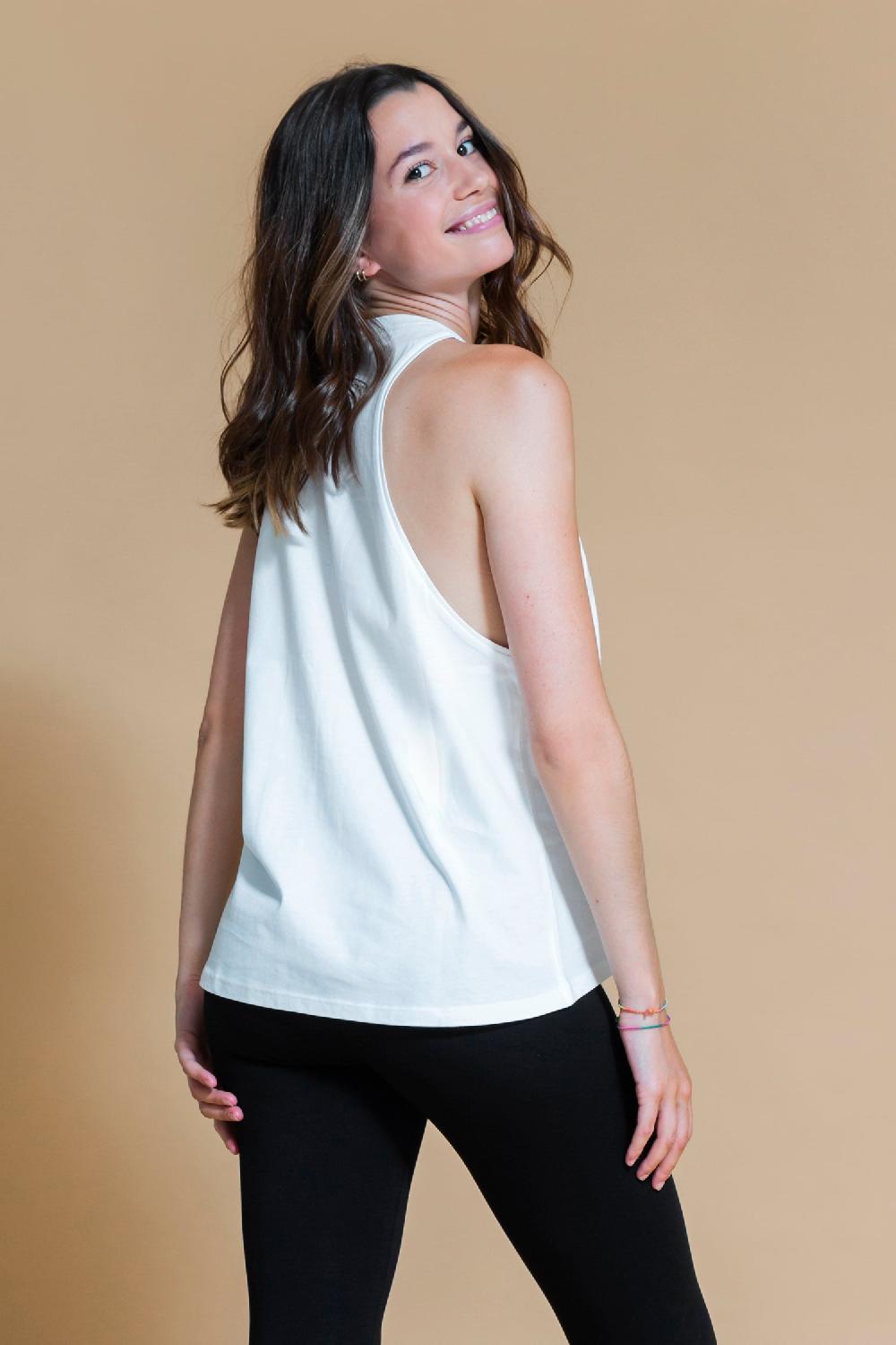 shambhala barcelona Top Jijivisha Blanco Roto En oferta