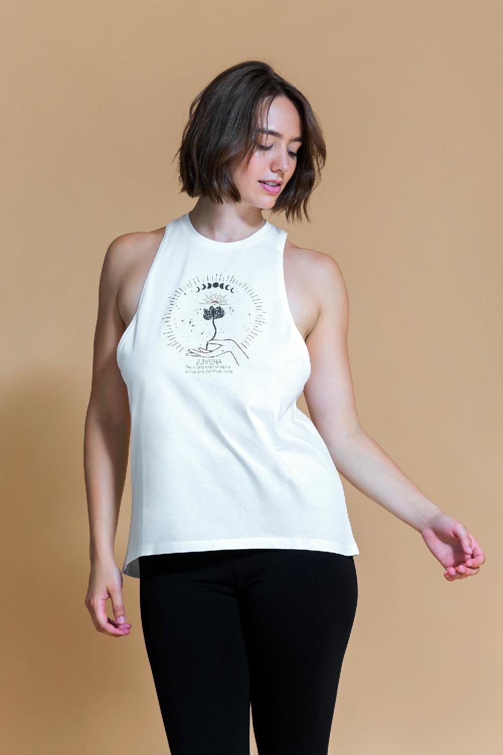 shambhala barcelona Top Jijivisha Blanco Roto En oferta