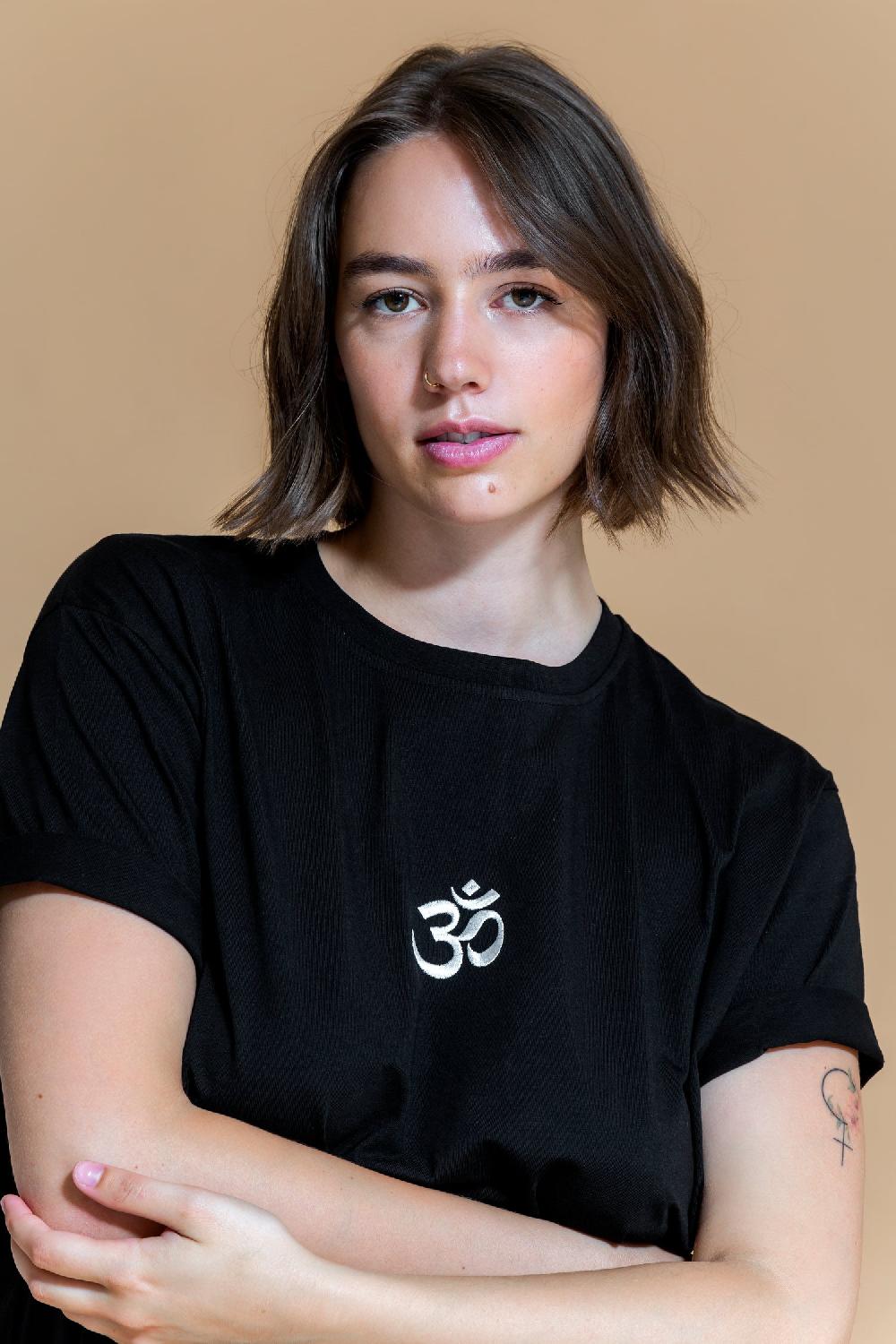 shambhala barcelona Camiseta Om Negro Tienda