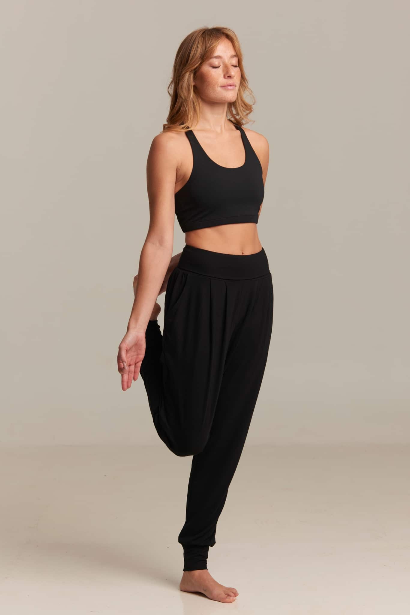 shambhala barcelona Pantalón Purusha Harem Negro Rebajas online