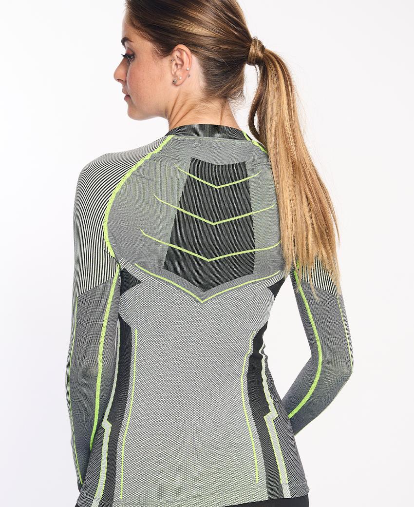 sport hg VERGES Camiseta de manga larga con fibra de carbono amarillo fluor Promoción trimestral