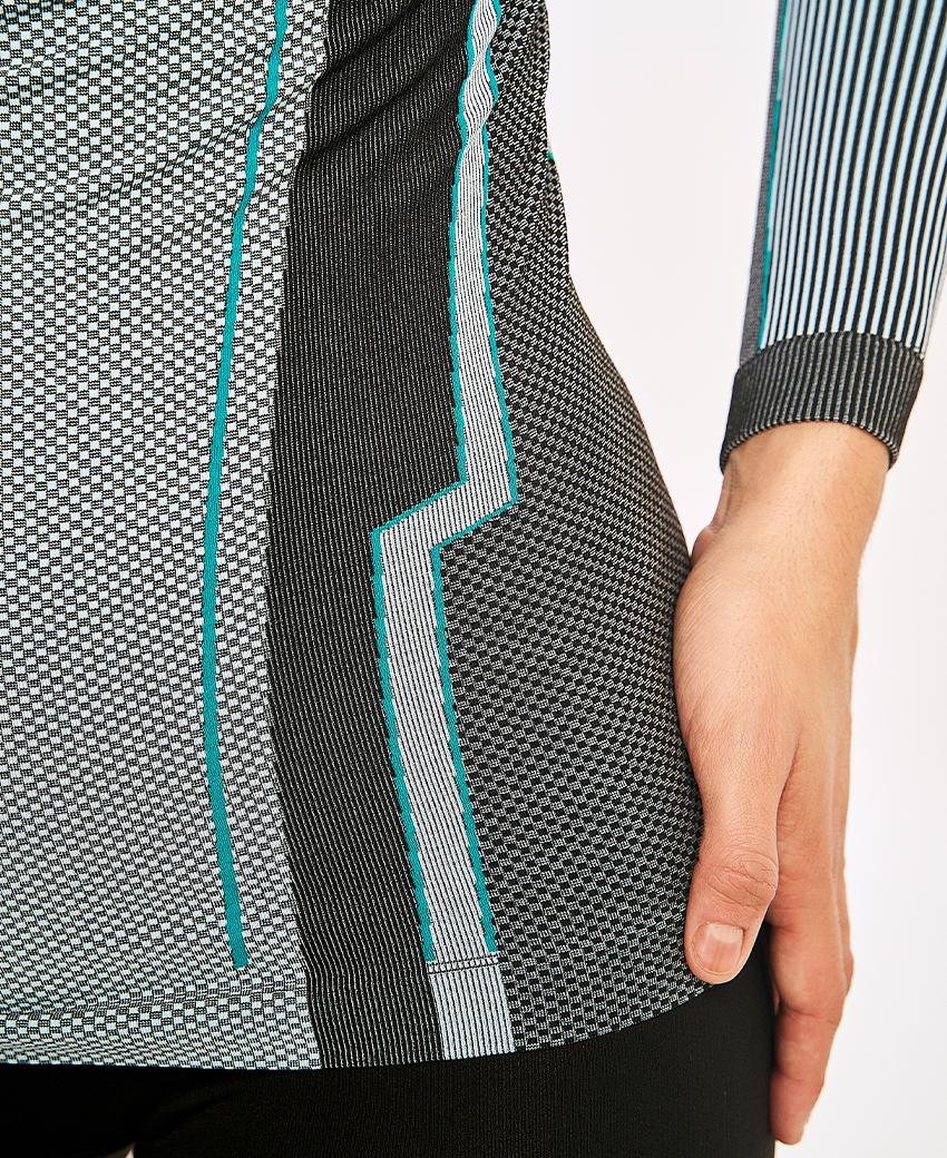 sport hg VERGES Camiseta de manga larga con fibra de carbono azul fluor Superdescuento