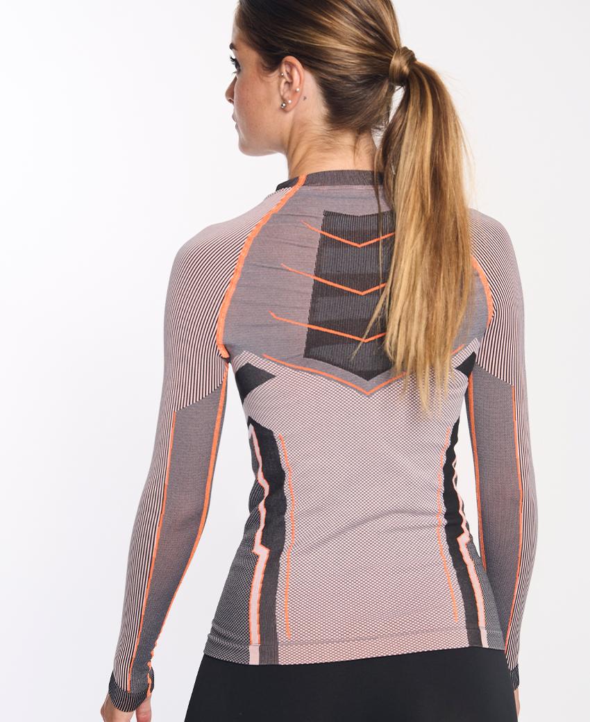 sport hg VERGES Camiseta de manga larga con fibra de carbono naranja fluor Envío internacional gratuito