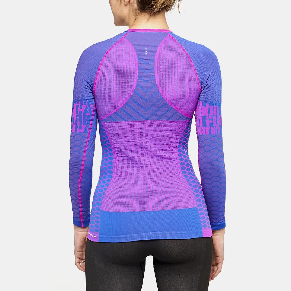 sport hg C-FURY Camiseta femenina de manga larga con fibra de carbono azul Rebajas baratas