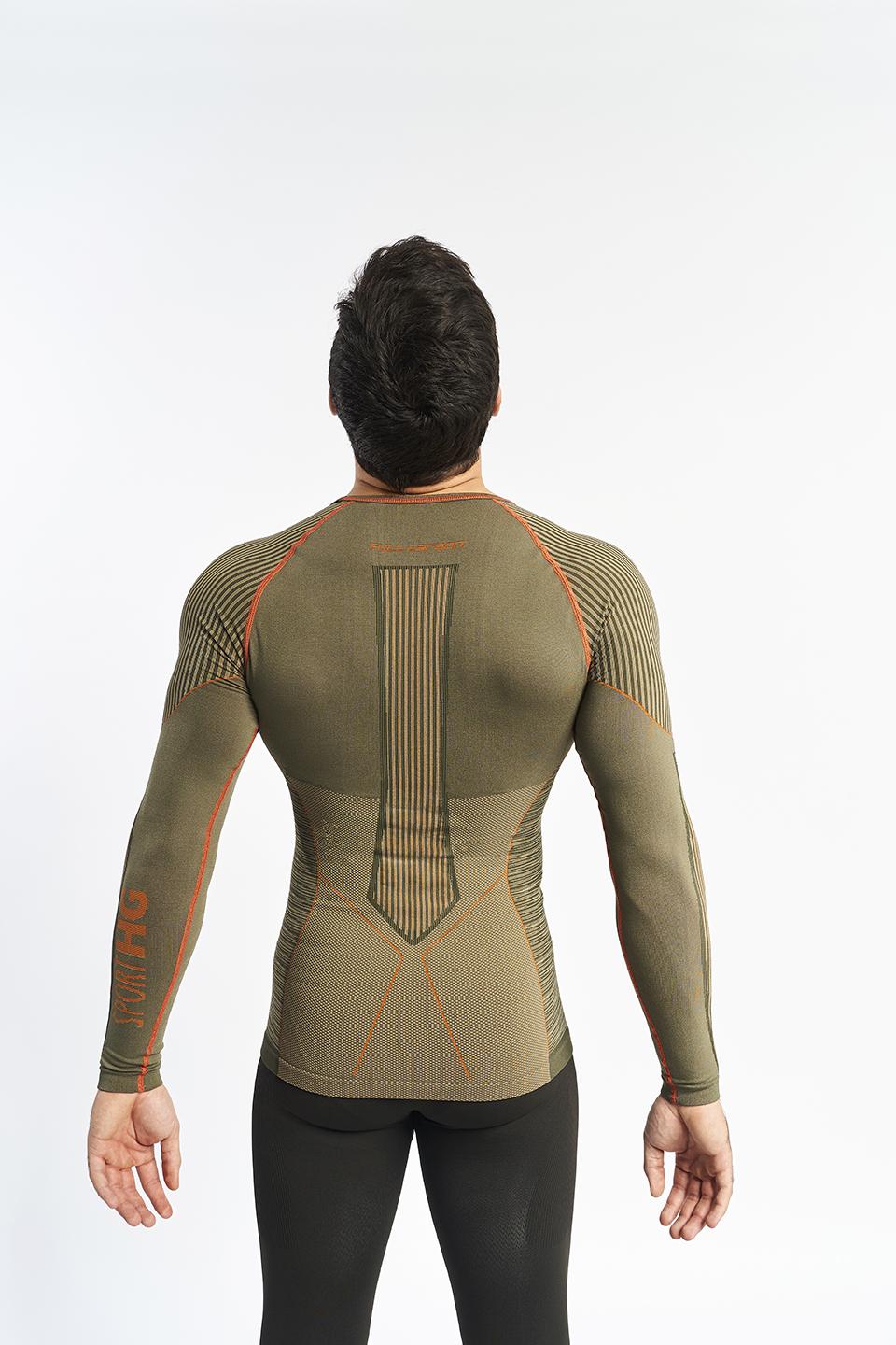 sport hg C-XTREM Camiseta masculina de manga larga con fibra de carbono arena Rebajas online