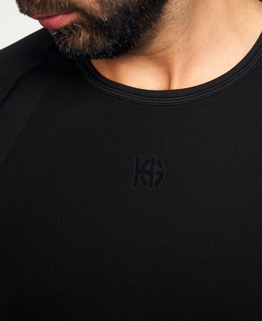 sport hg BASIS Camiseta de manga corta negro Precio de fábrica