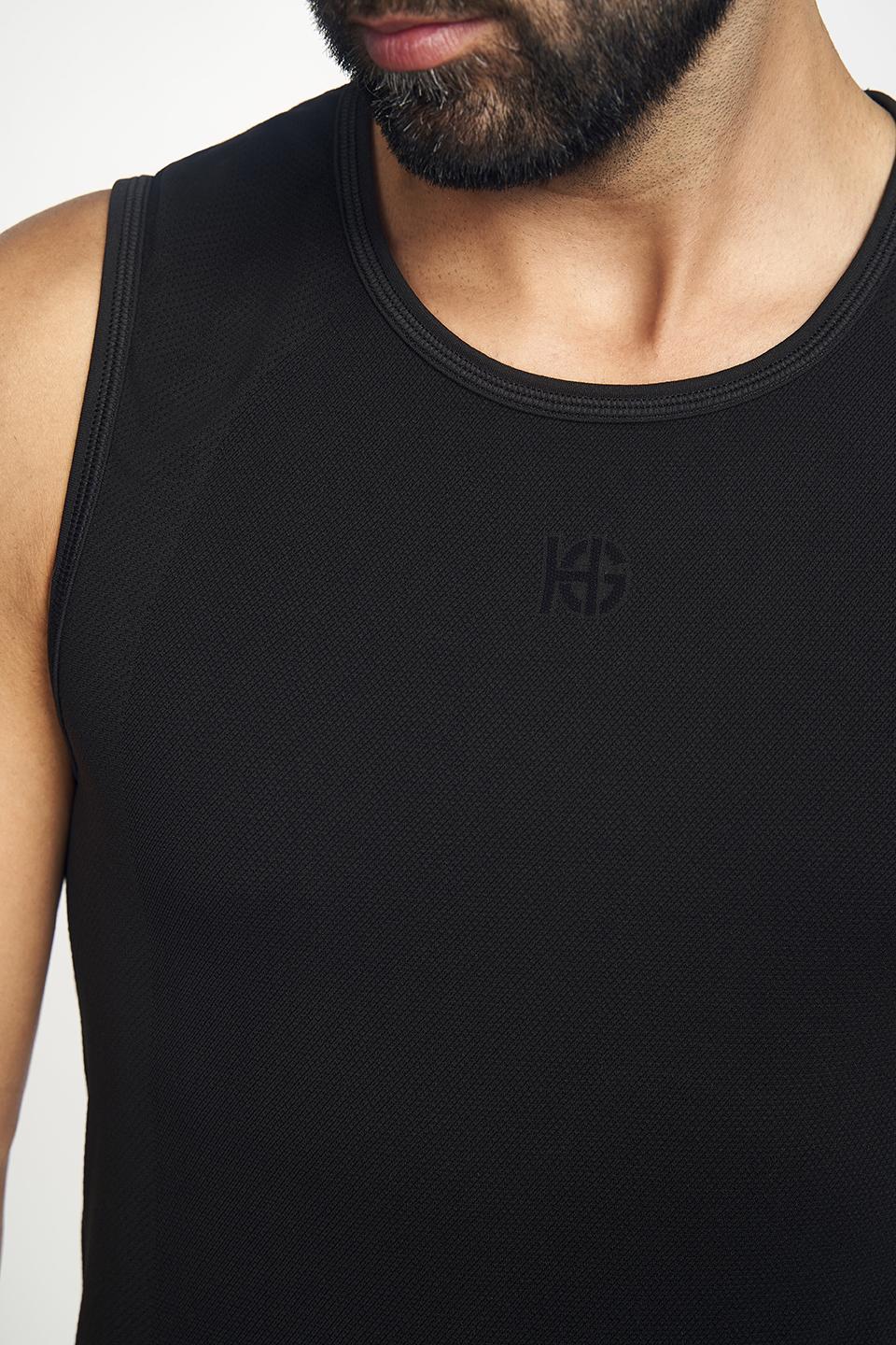sport hg BASIS Camiseta sin mangas negro Oferta especial de fábrica