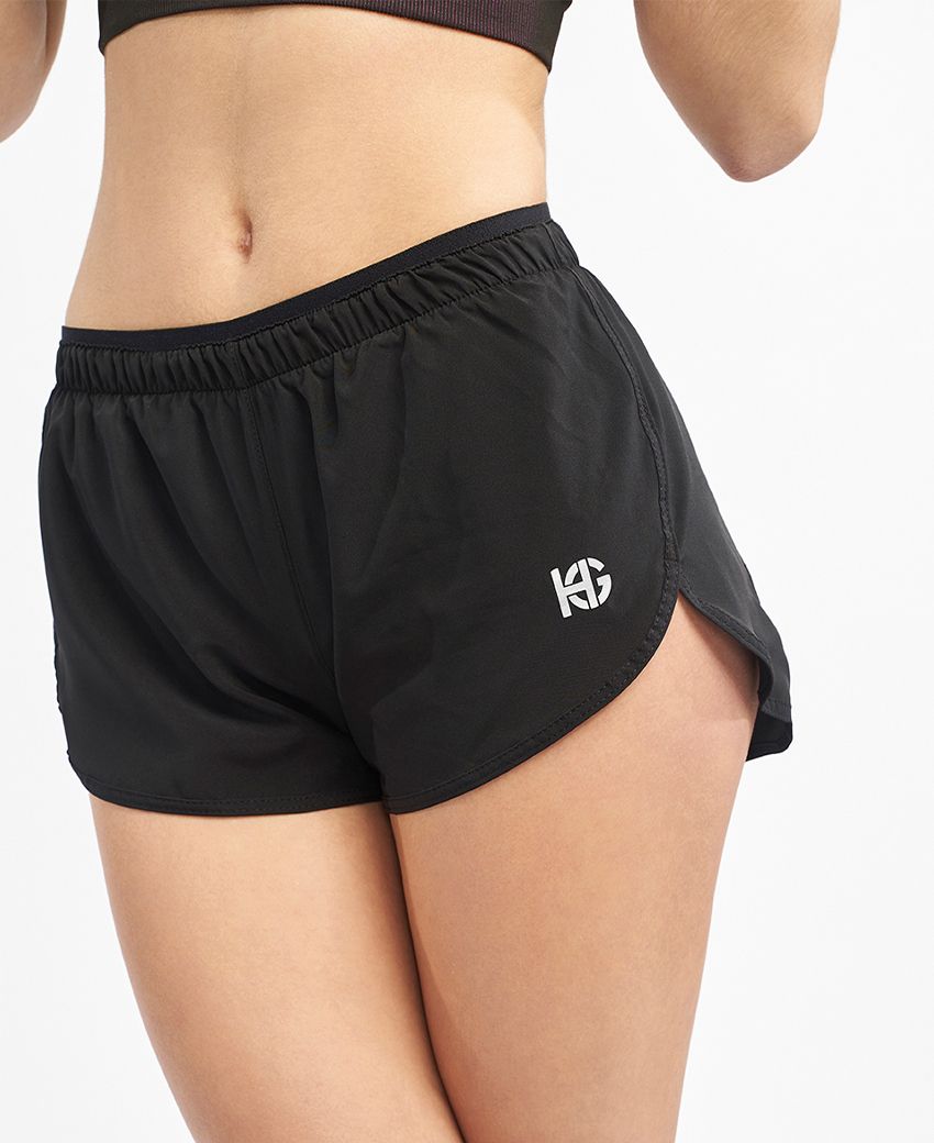 sport hg ALTAIR Short holgado negro con forro interior Superdescuento