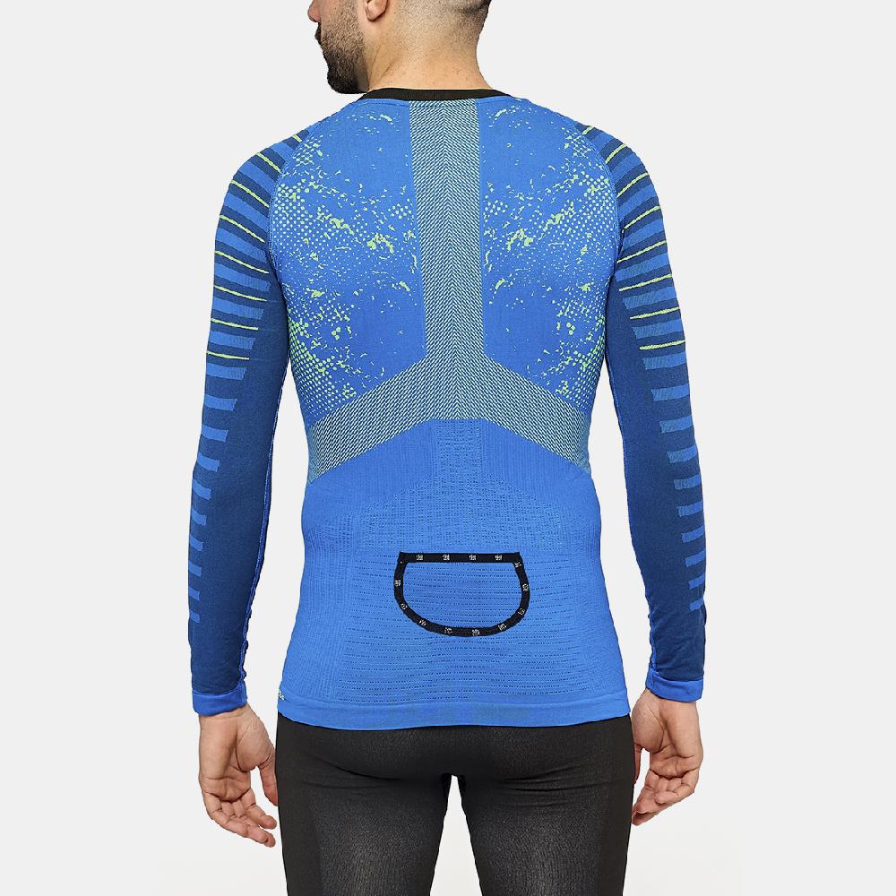 sport hg JET Camiseta masculina de manga larga con fibra de carbono azul Ofertas