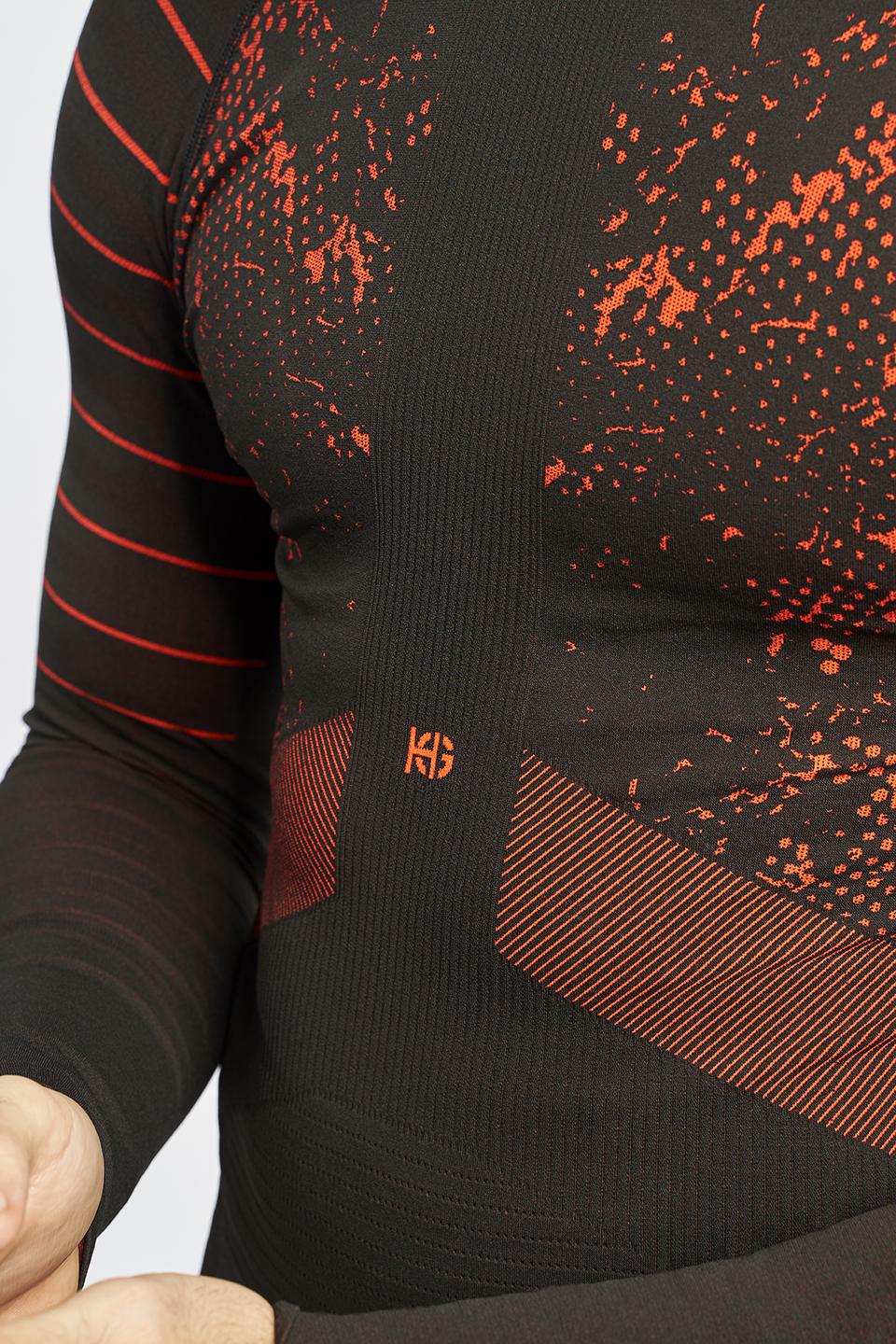 sport hg JET Camiseta masculina de manga larga con fibra de carbono naranja Venta caliente