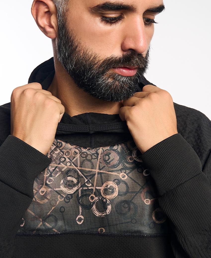 sport hg KONG Sudadera técnica estampada con capucha ÚLTIMAS EDICIONES