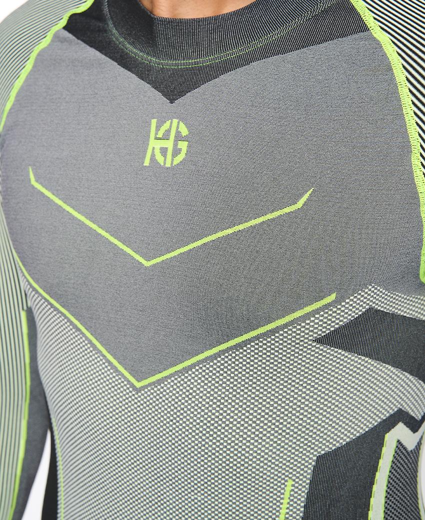 sport hg VERGES Camiseta de manga larga con fibra de carbono amarillo fluor Devoluciones gratuitas