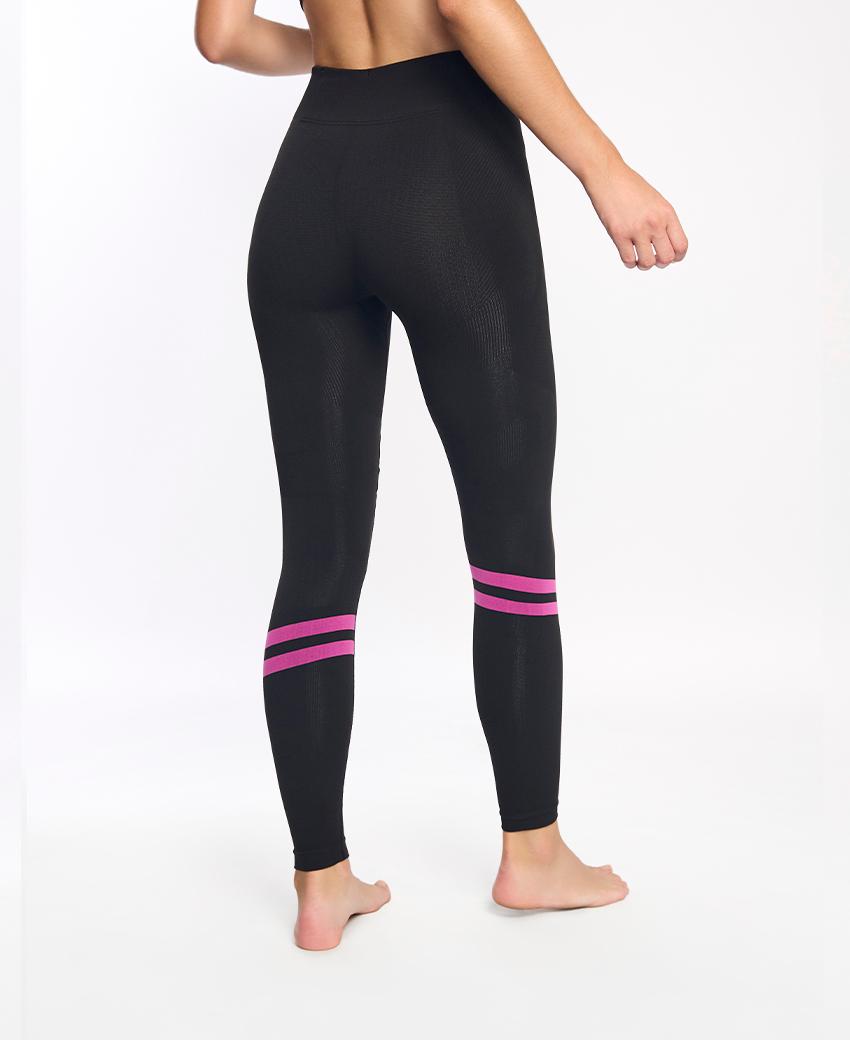 sport hg PENTRO UNISEX Malla larga técnica con fibra de carbono negro y fucsia Outlet online
