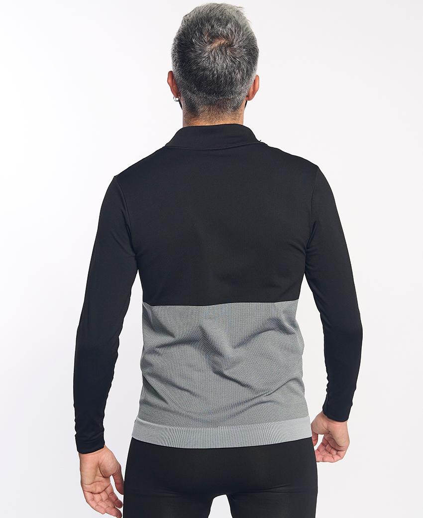 sport hg KOMI Chaqueta técnica negra y gris Liquidación