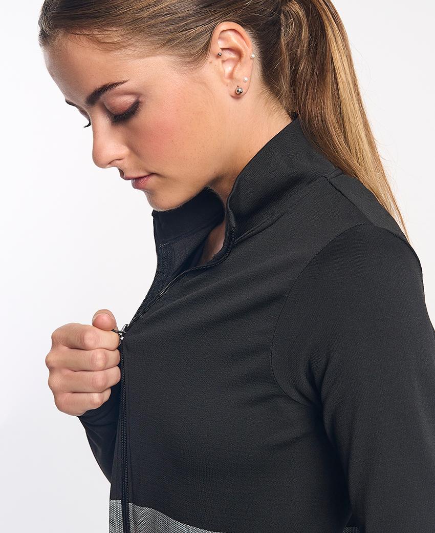 sport hg KOMI Chaqueta técnica negra y gris Mejor oferta