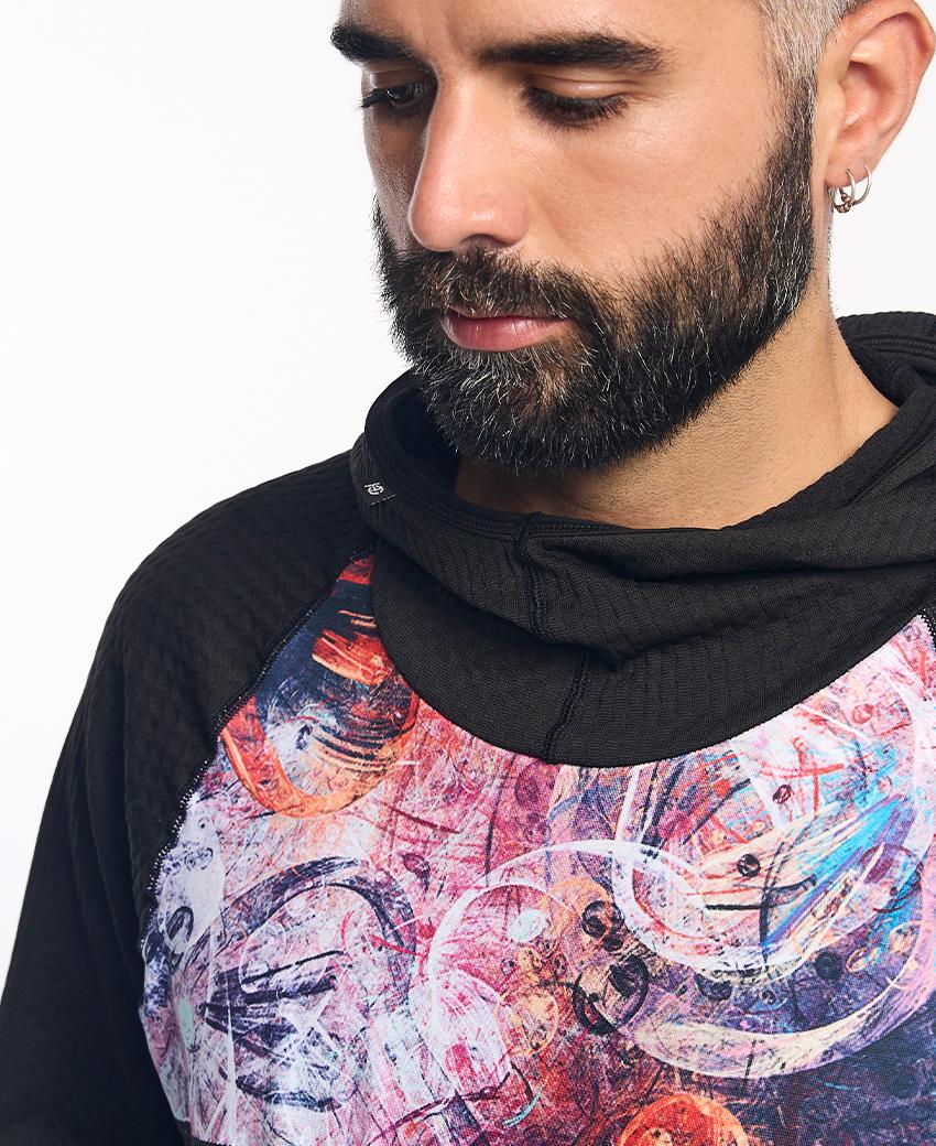 sport hg KONG Sudadera técnica estampada con capucha Liquidación