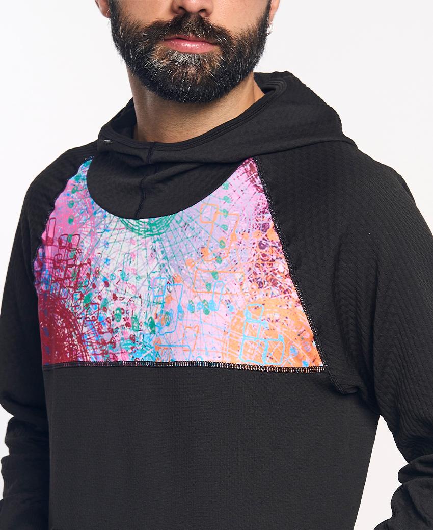 sport hg KONG Sudadera técnica estampada con capucha Envío internacional gratuito