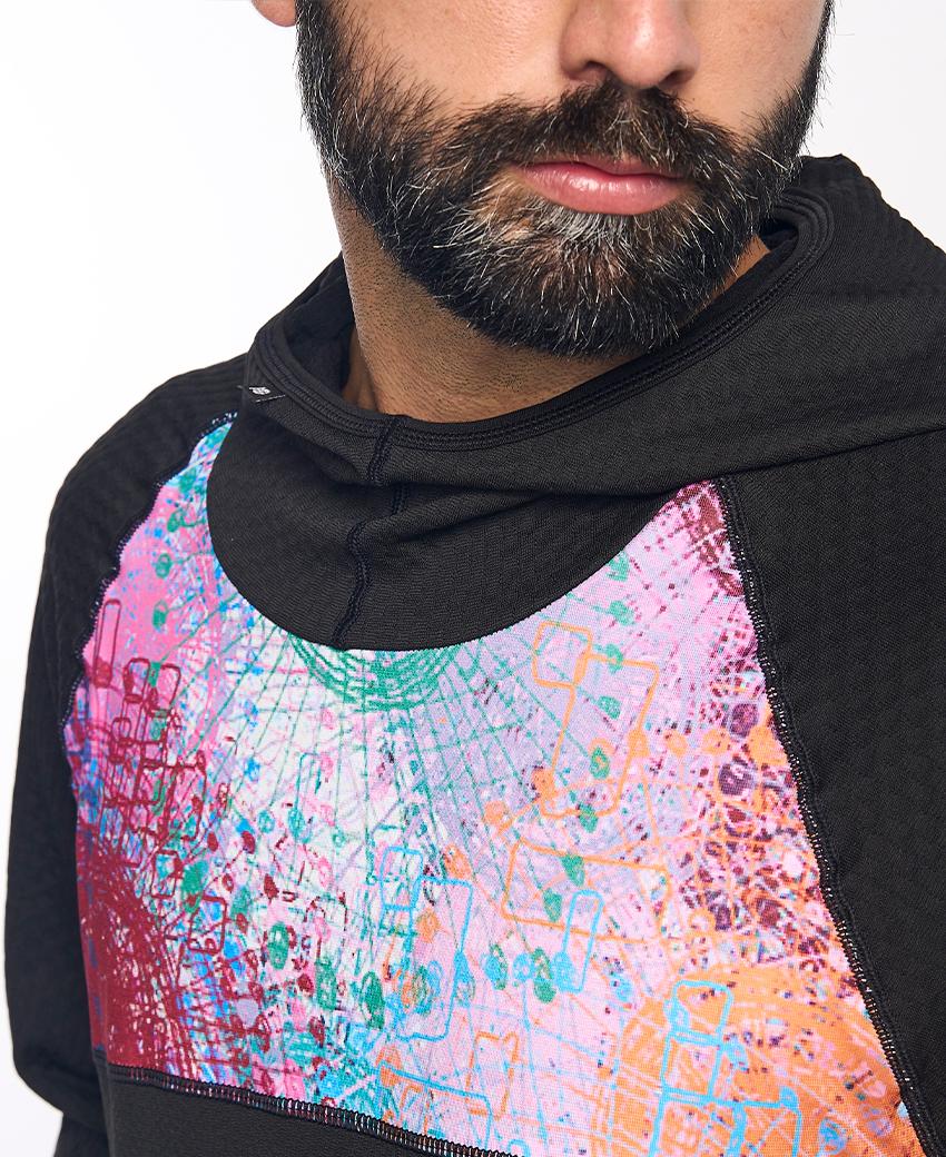 sport hg KONG Sudadera técnica estampada con capucha Envío internacional gratuito