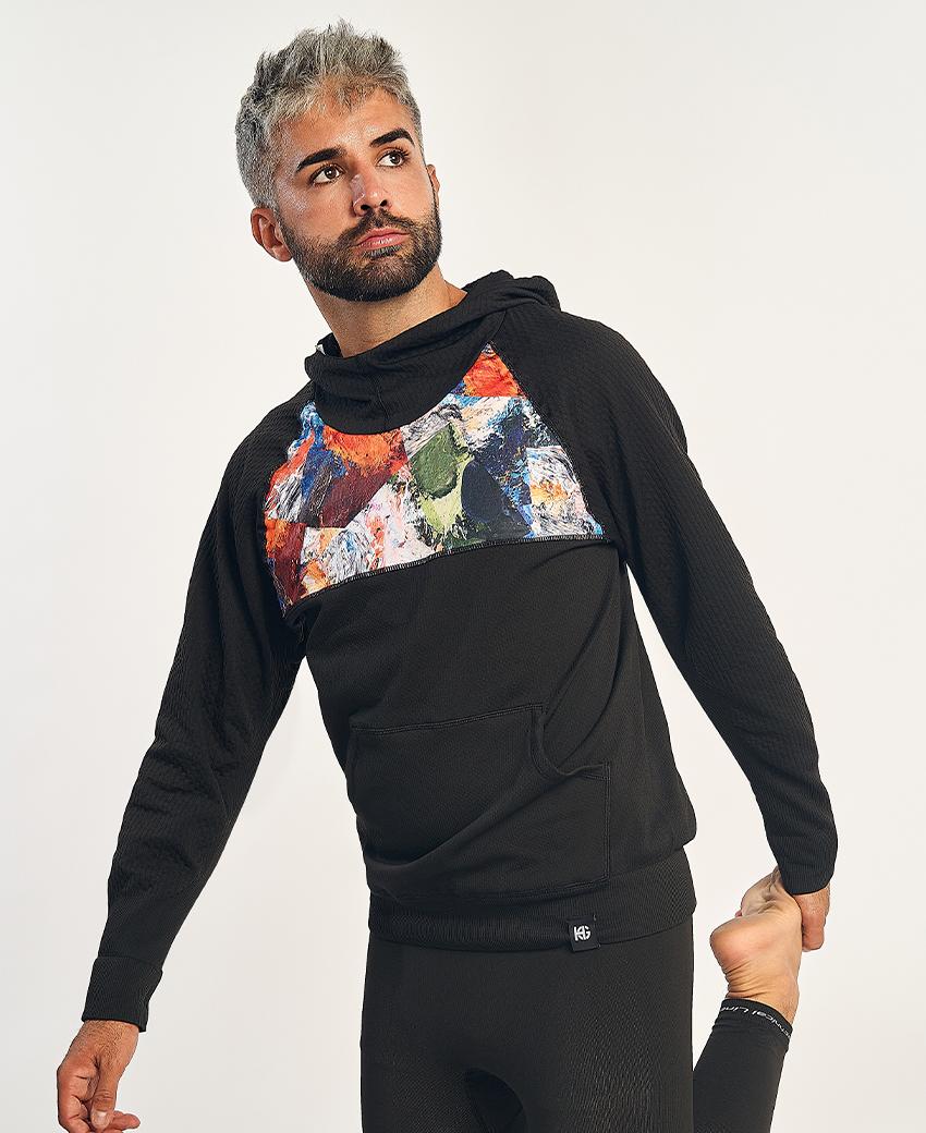 sport hg KONG Sudadera técnica estampada con capucha Tienda de fábrica
