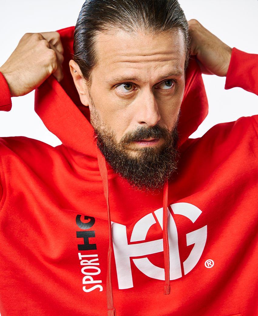 sport hg CLASS Sudadera de algodón roja Precio ultrabajo