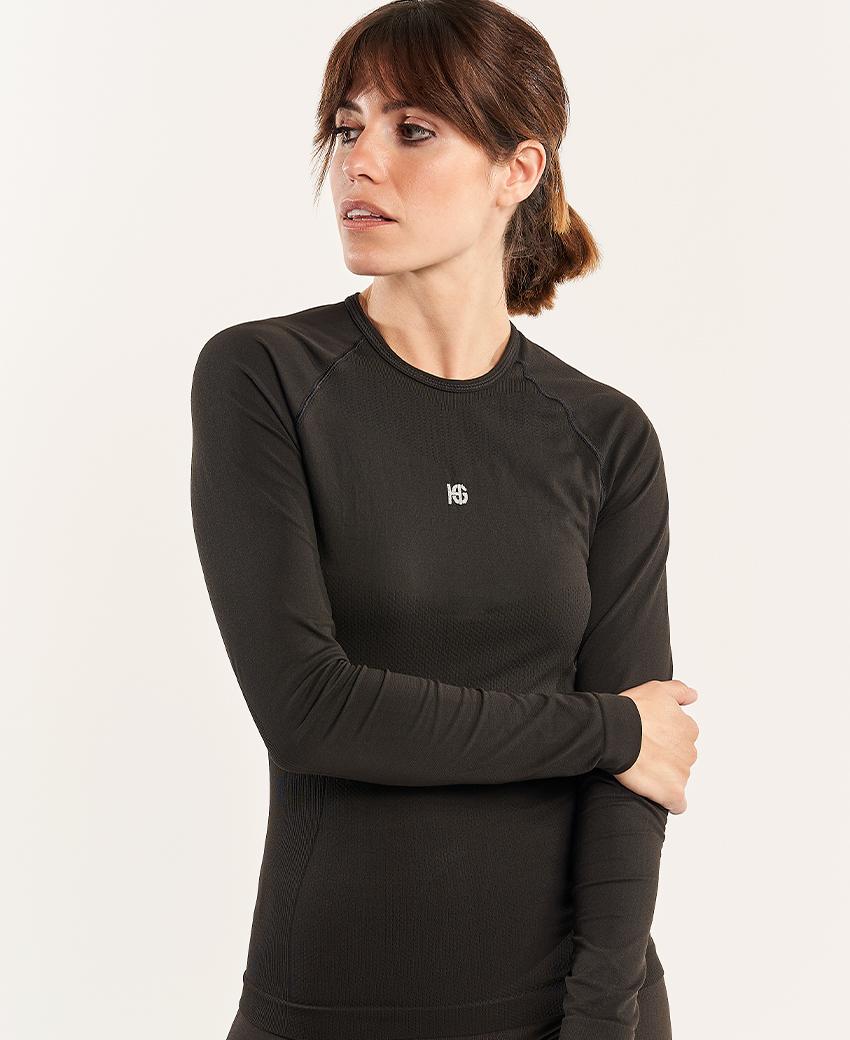 sport hg BASIS Camiseta de manga larga negro Los más vendidos