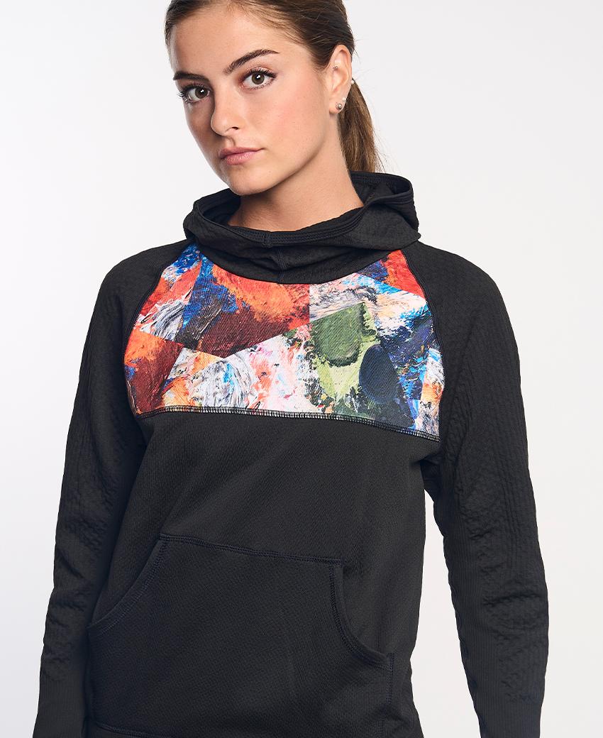 sport hg KONG Sudadera técnica estampada con capucha 2025