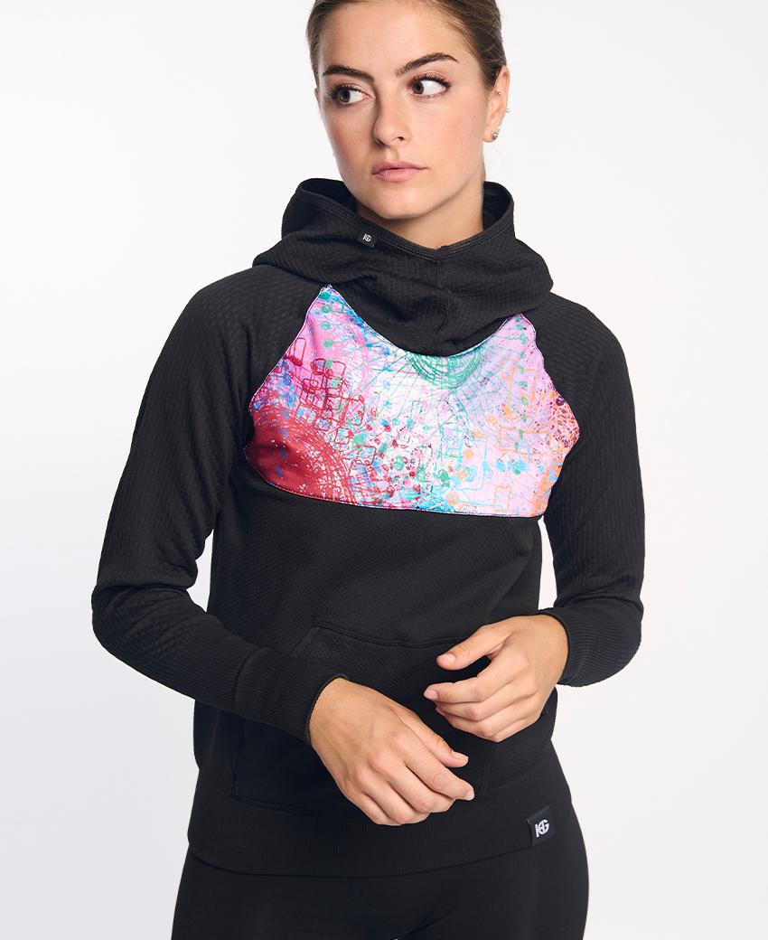 sport hg KONG Sudadera técnica estampada con capucha Outlet