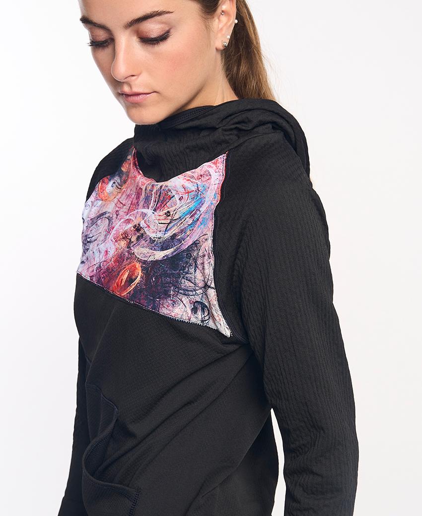 sport hg KONG Sudadera técnica estampada con capucha Outlet online