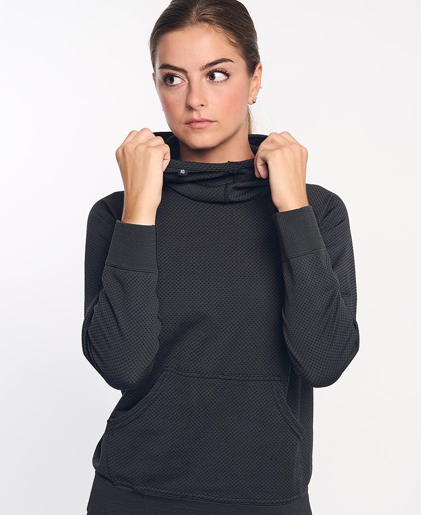 sport hg JOTUN Sudadera técnica con capucha negro asfalto Rebajas