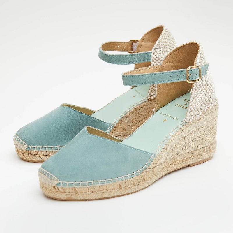 star love alpargata mujer cuña ATRIA MALIBU Hebilla Outlet