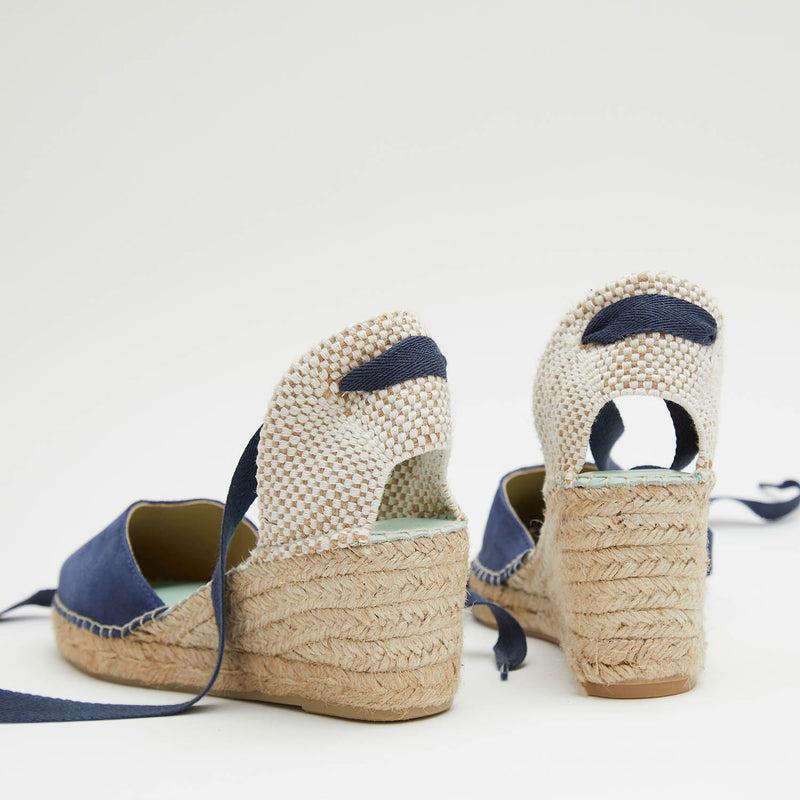 star love alpargata cuña mujer COLUMBA BALTIC cintas Outlet