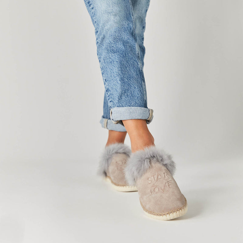 star love Zapatilla de mujer color gris Aurora91 Mejor oferta