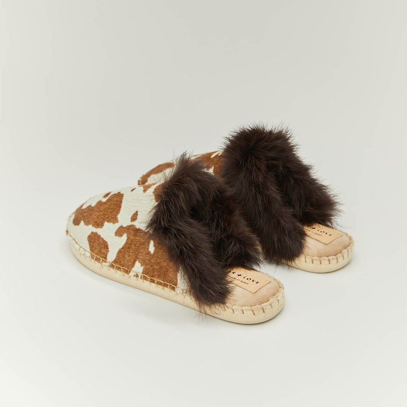 star love Zapatilla de mujer estampado piel vaca Aurora 90 Envío gratis