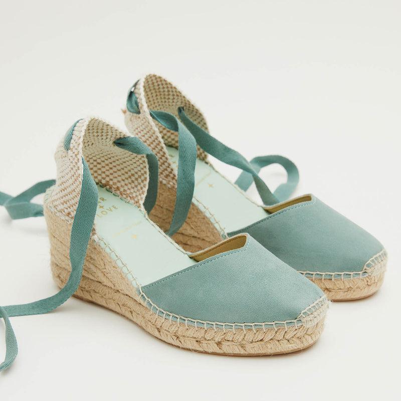 star love alpargata mujer cuña COLUMBA MALIBU cintas Outlet