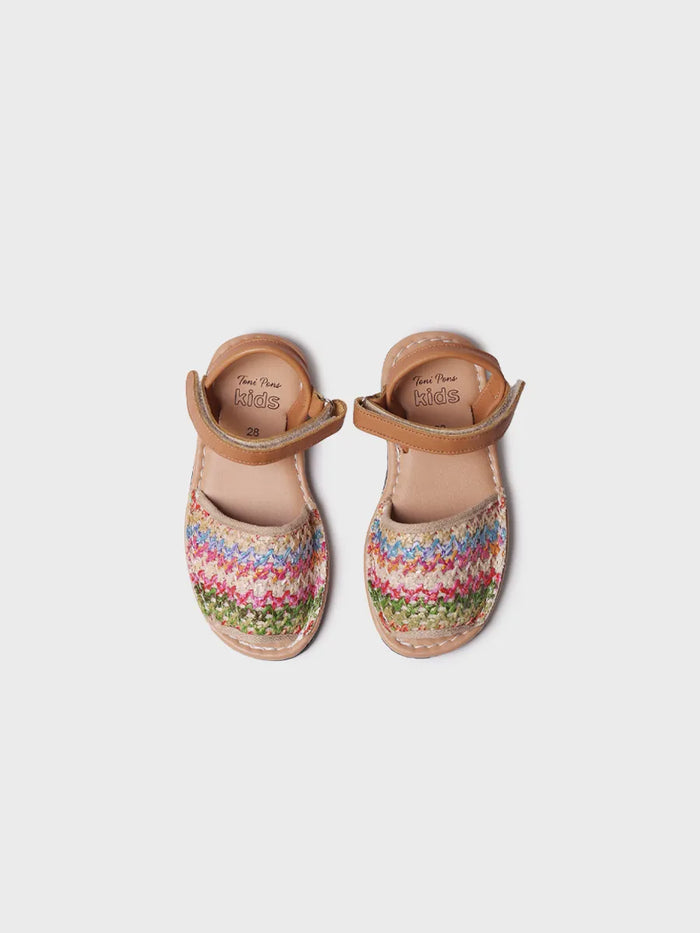 toni pons COVA-NZ - Abarca infantil en tejido multicolor con cierre de velcro | COVA-NZ Precios de Black Friday
