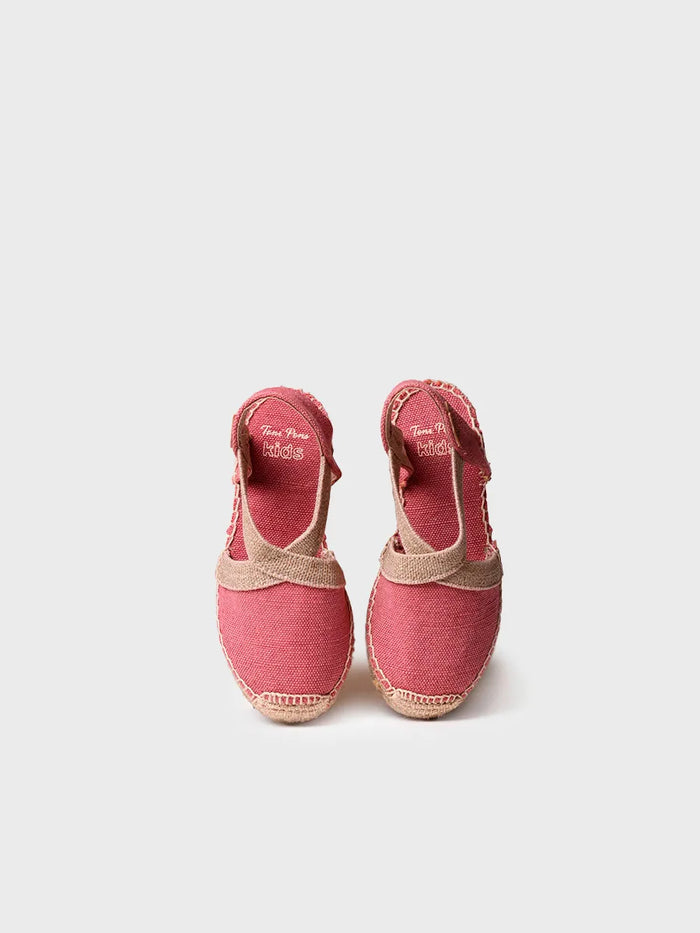 toni pons EDITA-V - Alpargata infantil en tejido con cuña y elásticos | EDITA-V Oferta exclusiva