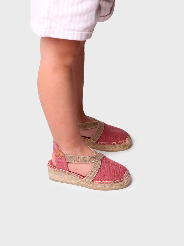 toni pons EDITA-V - Alpargata infantil en tejido con cuña y elásticos | EDITA-V Oferta exclusiva