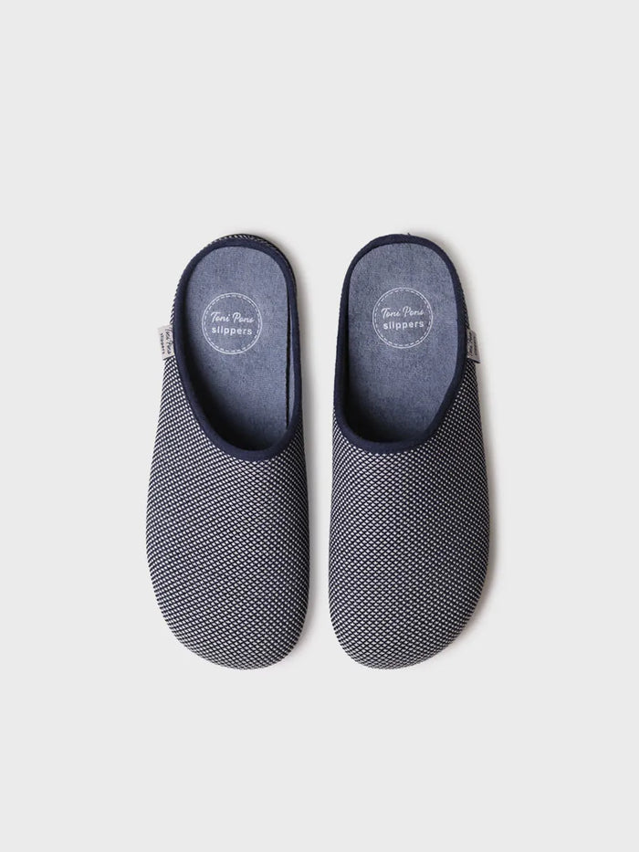 toni pons NASH-JO - Zapatilla de casa tipo zueco de hombre en rejilla | NASH-JO Precio de fábrica