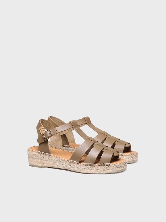 toni pons EMMA - Sandalias cangrejeras planas de mujer en piel | EMMA Rebajas de fábrica