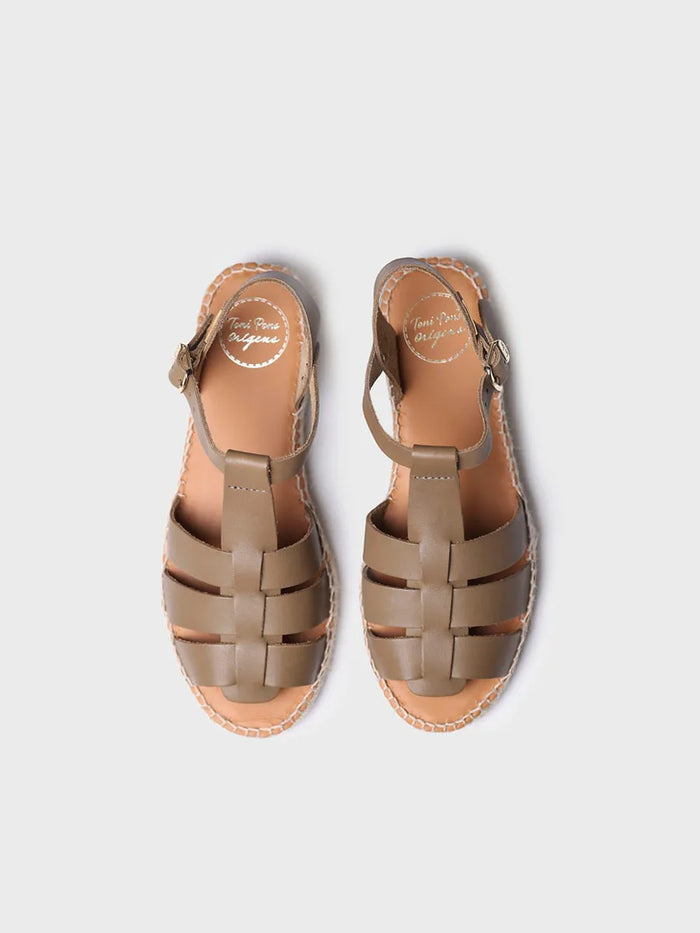toni pons EMMA - Sandalias cangrejeras planas de mujer en piel | EMMA Rebajas de fábrica