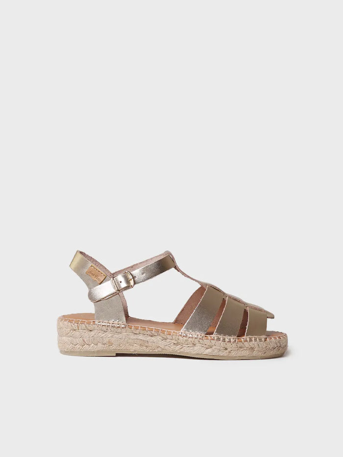 toni pons EMMA - Sandalias cangrejeras planas de mujer en piel | EMMA Ventas relámpago