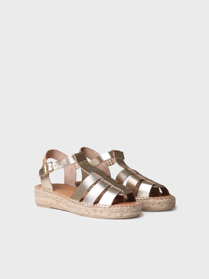 toni pons EMMA - Sandalias cangrejeras planas de mujer en piel | EMMA Ventas relámpago