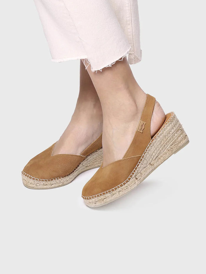 toni pons BETTY-A - Alpargata cerrada de cuña en ante para mujer | BETTY-A Envío gratis