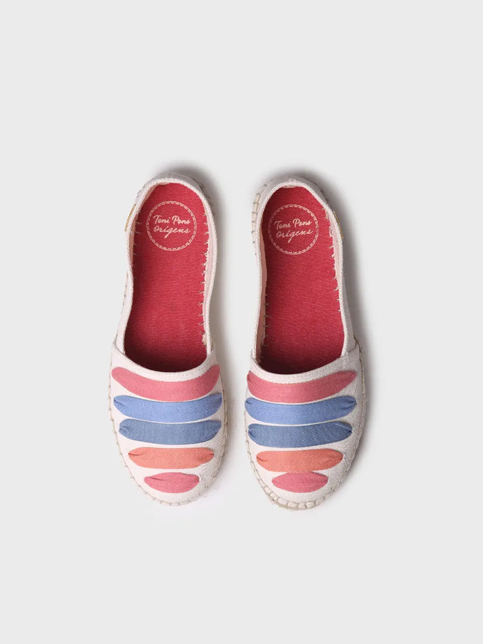 toni pons ROSE-CM - Alpargata plana con cintas para mujer | ROSE-CM Ahorra y exporta