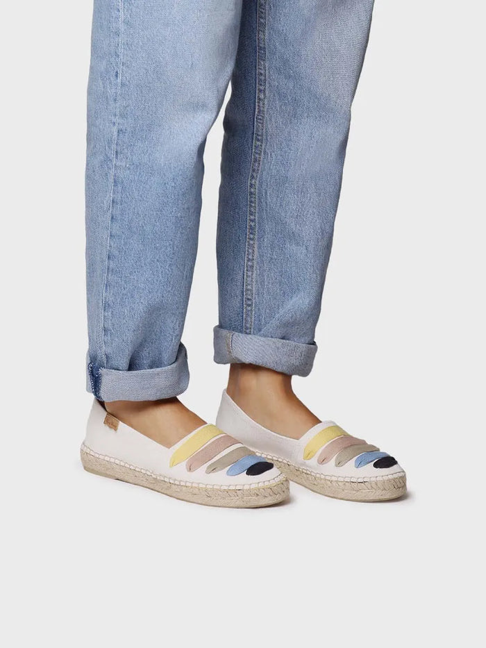 toni pons ROSE-CM - Alpargata plana con cintas para mujer | ROSE-CM En oferta